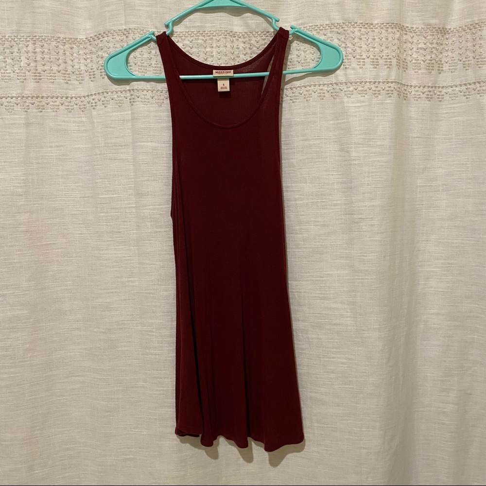 Long Maroon Mossimo Tank Top